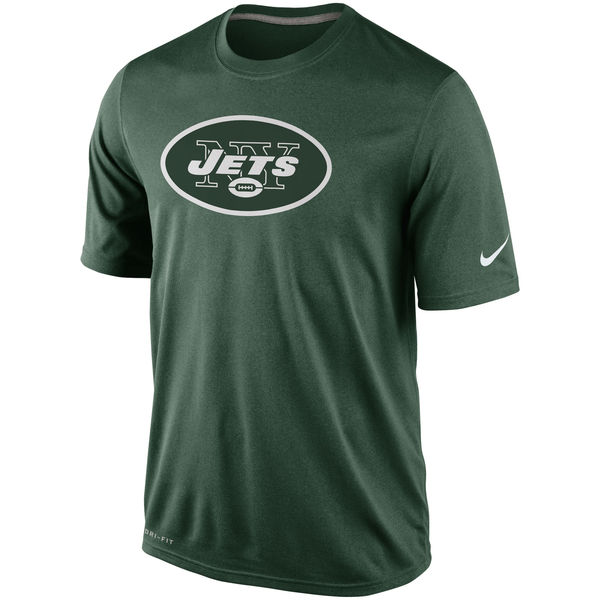 Men NFL New York Jets Nike Legend Logo Essential 2 Performance TShirt Green